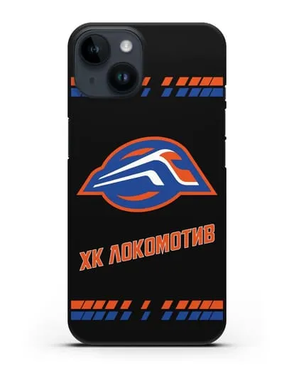 Чеxол с логотипом ХК Локомотив-Орша силиконовый для iPhone 14