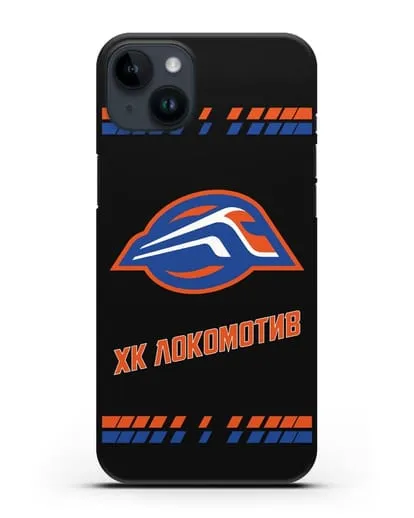 Чеxол с логотипом ХК Локомотив-Орша силиконовый для iPhone 14 Plus
