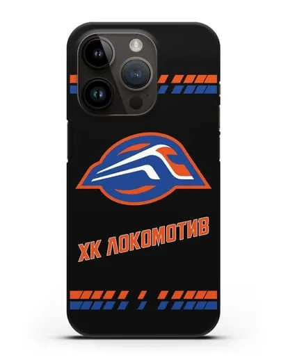 Чеxол с логотипом ХК Локомотив-Орша силиконовый для iPhone 14 Pro