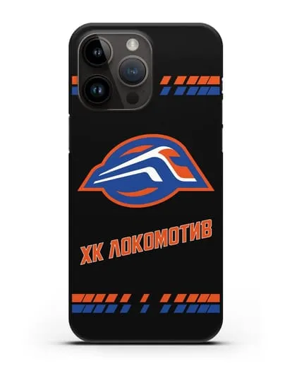 Чеxол с логотипом ХК Локомотив-Орша силиконовый для iPhone 14 Pro Max