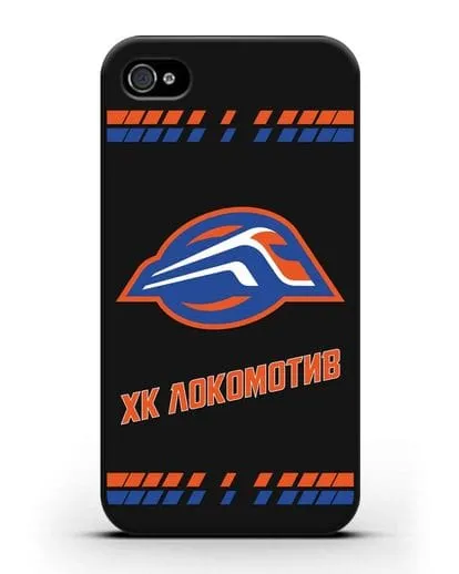 Чеxол с логотипом ХК Локомотив-Орша силиконовый для iPhone 4/4s