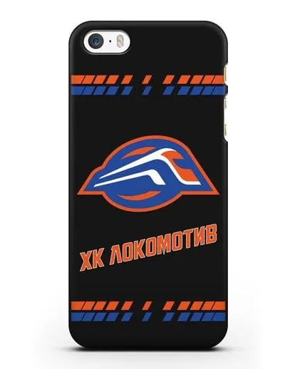 Чеxол с логотипом ХК Локомотив-Орша силиконовый для iPhone 5/5s/SE