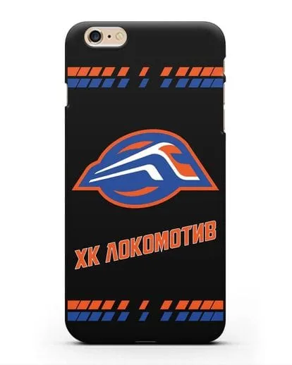 Чеxол с логотипом ХК Локомотив-Орша силиконовый для iPhone 6 Plus