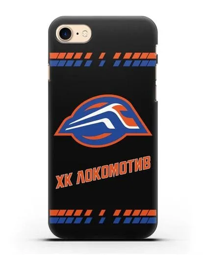 Чеxол с логотипом ХК Локомотив-Орша силиконовый для iPhone 8