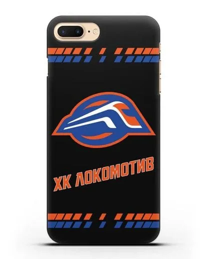 Чеxол с логотипом ХК Локомотив-Орша силиконовый для iPhone 8 Plus