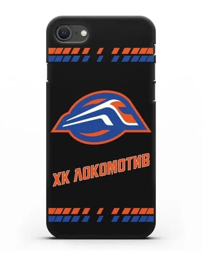 Чеxол с логотипом ХК Локомотив-Орша силиконовый для iPhone SE 2020