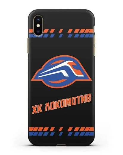 Чеxол с логотипом ХК Локомотив-Орша силиконовый для iPhone XS Max