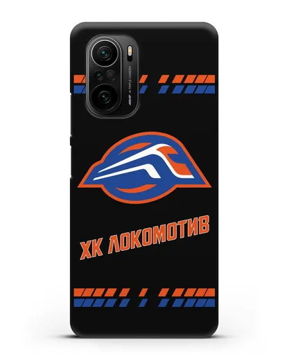 Чеxол с логотипом ХК Локомотив-Орша силиконовый для Xiaomi Poco F3