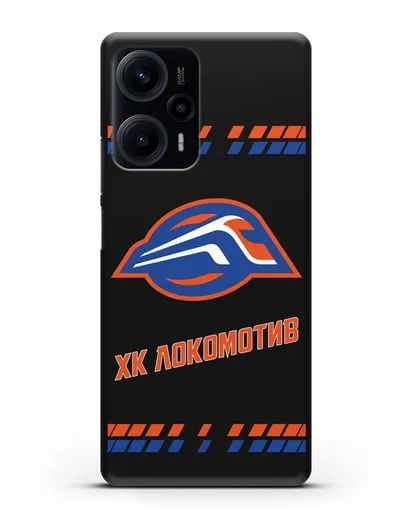 Чеxол с логотипом ХК Локомотив-Орша силиконовый для Xiaomi Poco F5