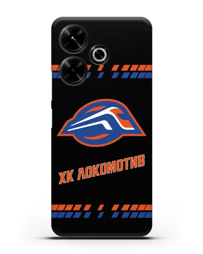 Чеxол с логотипом ХК Локомотив-Орша силиконовый для Xiaomi Poco M6