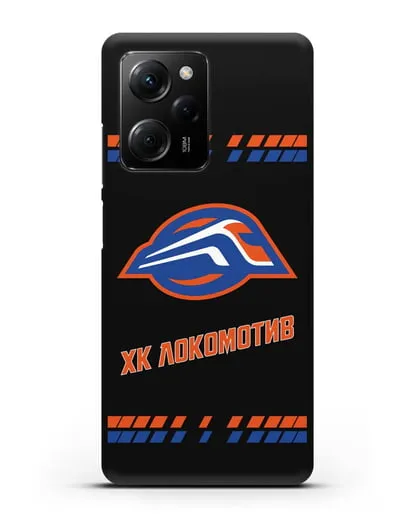 Чеxол с логотипом ХК Локомотив-Орша силиконовый для Xiaomi Poco X5 Pro