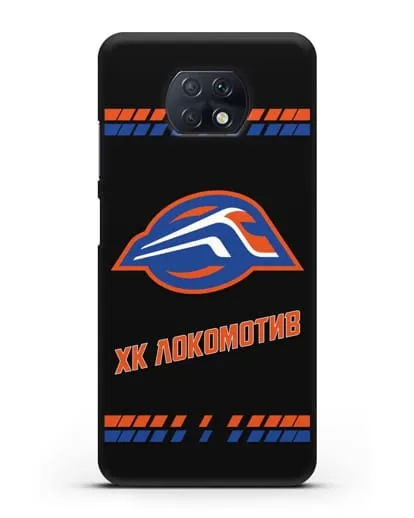 Чеxол с логотипом ХК Локомотив-Орша силиконовый для Xiaomi Redmi Note 9T