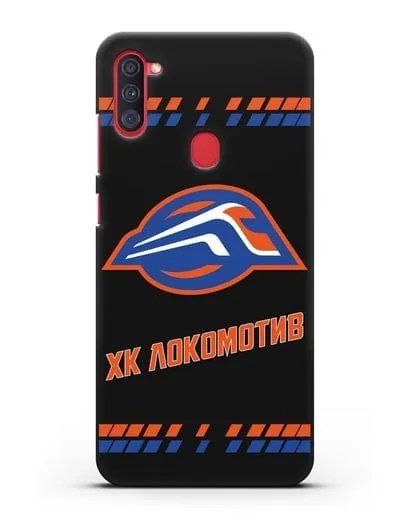 Чеxол с логотипом ХК Локомотив-Орша силиконовый для Samsung Galaxy A11 [SM-A115F]