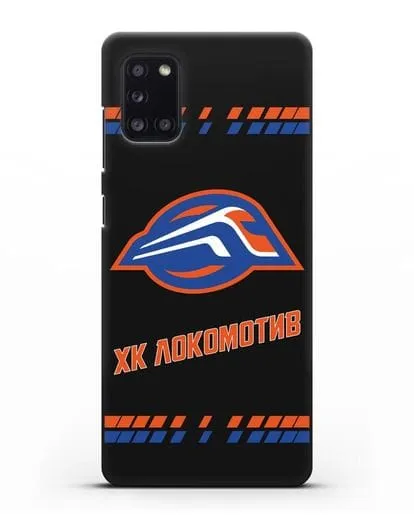 Чеxол с логотипом ХК Локомотив-Орша силиконовый для Samsung Galaxy A31 [SM-A315F]
