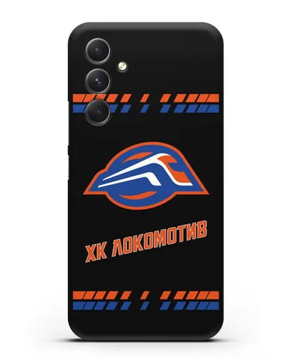Чеxол с логотипом ХК Локомотив-Орша силиконовый для Samsung Galaxy A54 [SM-A536]