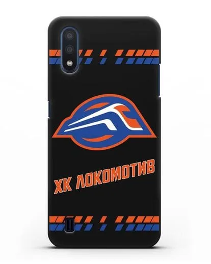Чеxол с логотипом ХК Локомотив-Орша силиконовый для Samsung Galaxy M01 [SM-M015F]