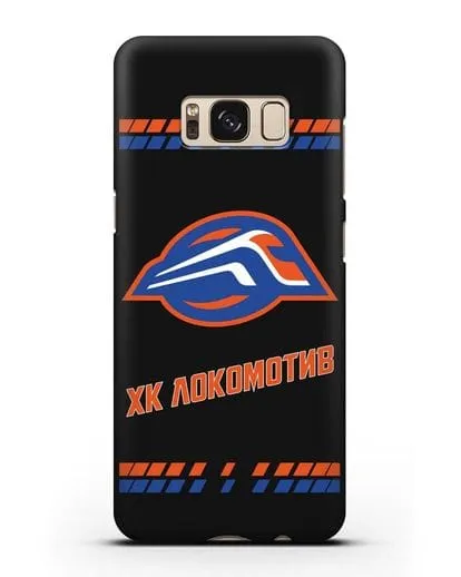 Чеxол с логотипом ХК Локомотив-Орша силиконовый для Samsung Galaxy S8 [SM-950F]