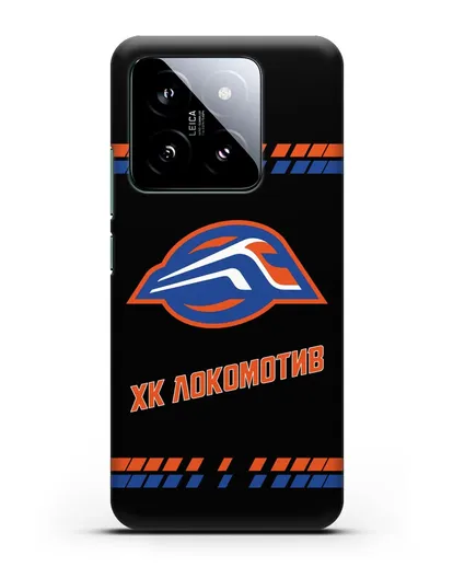 Чеxол с логотипом ХК Локомотив-Орша силиконовый для Xiaomi 14