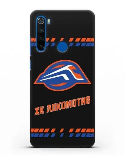 Чеxол с логотипом ХК Локомотив-Орша силиконовый для Xiaomi Redmi Note 8