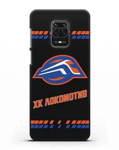 Чеxол с логотипом ХК Локомотив-Орша силиконовый для Xiaomi Redmi Note 9S