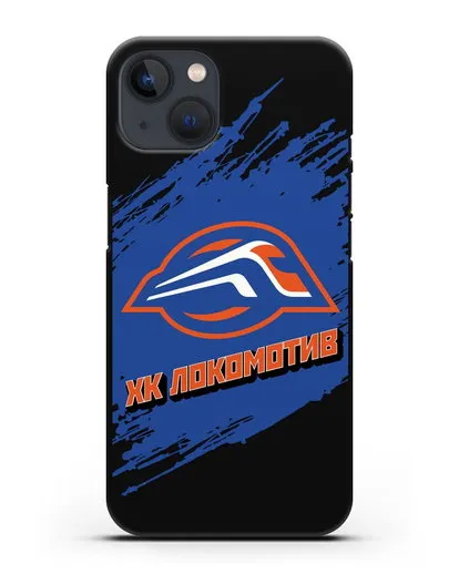 Чехол с надписью ХК Локомотив силиконовый для iPhone 13