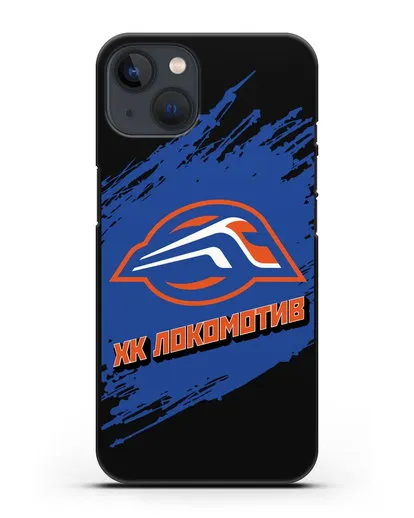 Чехол с надписью ХК Локомотив силиконовый для iPhone 13 Mini