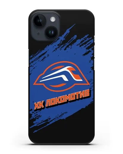 Чехол с надписью ХК Локомотив силиконовый для iPhone 14