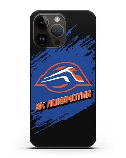 Чехол с надписью ХК Локомотив силиконовый для iPhone 14 Pro Max