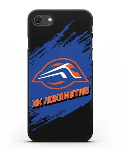 Чехол с надписью ХК Локомотив силиконовый для iPhone SE 2020