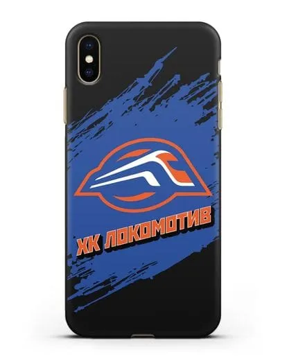 Чехол с надписью ХК Локомотив силиконовый для iPhone XS Max