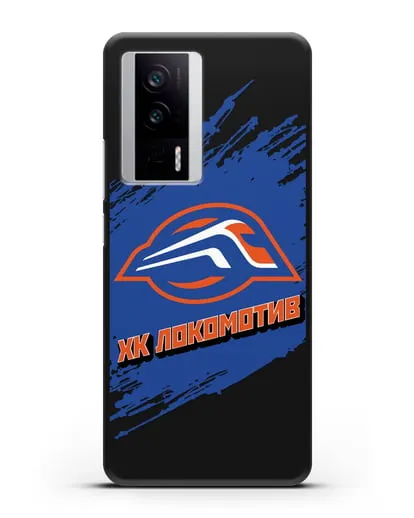 Чехол с надписью ХК Локомотив силиконовый для Xiaomi Poco F5 Pro
