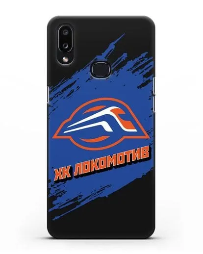 Чехол с надписью ХК Локомотив силиконовый для Samsung Galaxy A10s [SM-F107F]