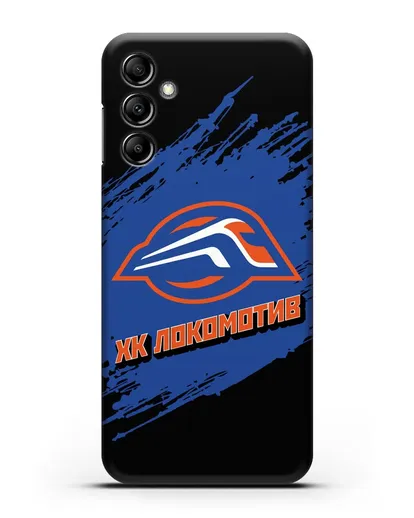 Чехол с надписью ХК Локомотив силиконовый для Samsung Galaxy A14 [SM-A145]