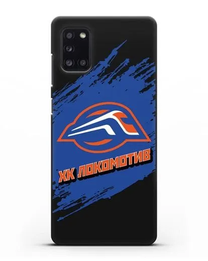 Чехол с надписью ХК Локомотив силиконовый для Samsung Galaxy A31 [SM-A315F]