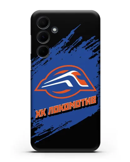 Чехол с надписью ХК Локомотив силиконовый для Samsung Galaxy A35 [SM-A356]
