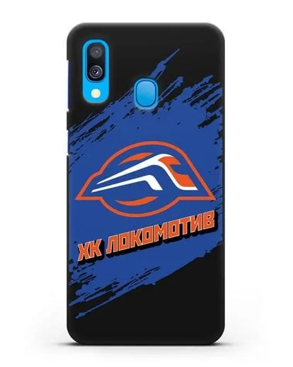 Чехол с надписью ХК Локомотив силиконовый для Samsung Galaxy A40 [SM-A405F]