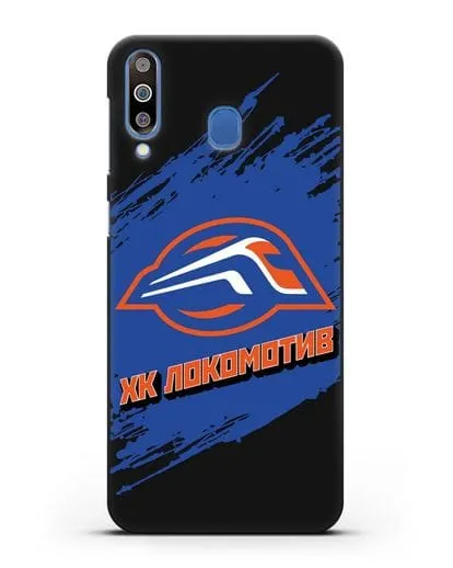 Чехол с надписью ХК Локомотив силиконовый для Samsung Galaxy M30 [SM-M305F]