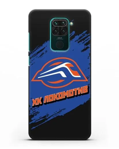 Чехол с надписью ХК Локомотив силиконовый для Xiaomi Redmi Note 9