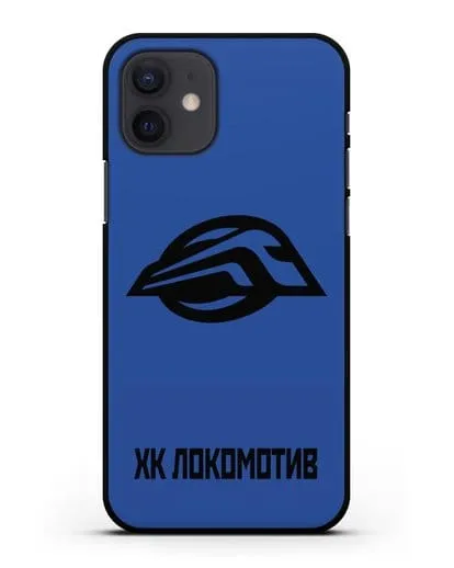 Чехол с эмблемой ХК Локомотив-Орша силиконовый для iPhone 12