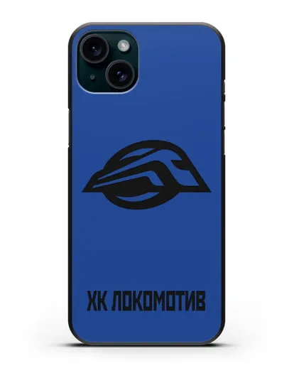 Чехол с эмблемой ХК Локомотив-Орша силиконовый для iPhone 15 Plus