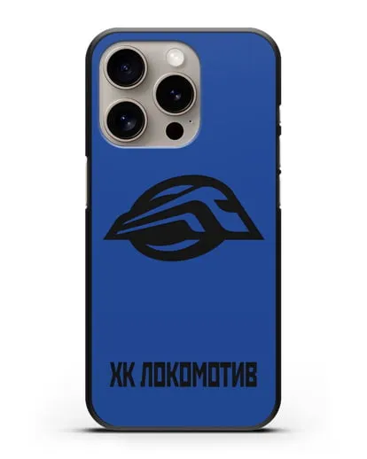 Чехол с эмблемой ХК Локомотив-Орша силиконовый для iPhone 15 Pro