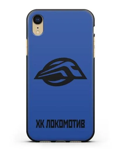 Чехол с эмблемой ХК Локомотив-Орша силиконовый для iPhone XR