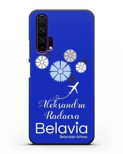 Именной чехол с корпоративной символикой Белавиа силиконовый для Honor 20 Pro