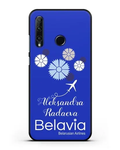 Именной чехол с корпоративной символикой Белавиа силиконовый для Honor 20e