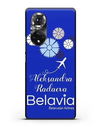 Именной чехол с корпоративной символикой Белавиа силиконовый для Honor 50