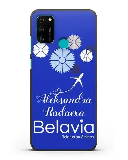 Именной чехол с корпоративной символикой Белавиа силиконовый для Honor 9A