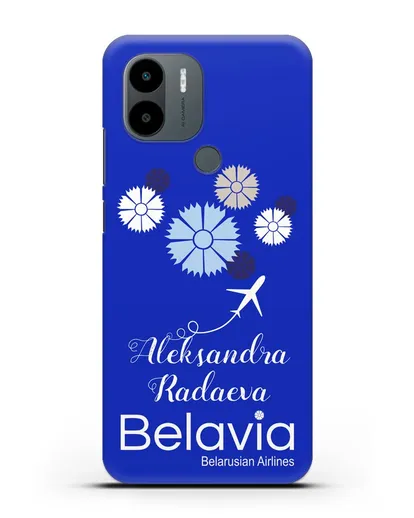 Именной чехол с корпоративной символикой Белавиа силиконовый для Xiaomi Poco C51