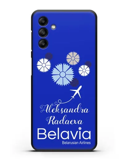 Именной чехол с корпоративной символикой Белавиа силиконовый для Samsung Galaxy A04s [SM-A047]