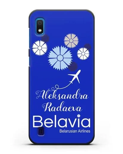 Именной чехол с корпоративной символикой Белавиа силиконовый для Samsung Galaxy A10 [SM-A105F]