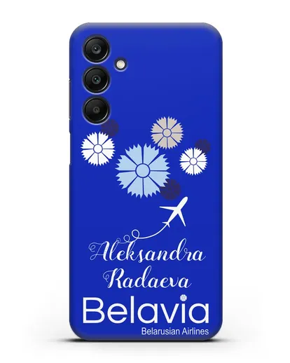 Именной чехол с корпоративной символикой Белавиа силиконовый для Samsung Galaxy A25 [SM-A256]
